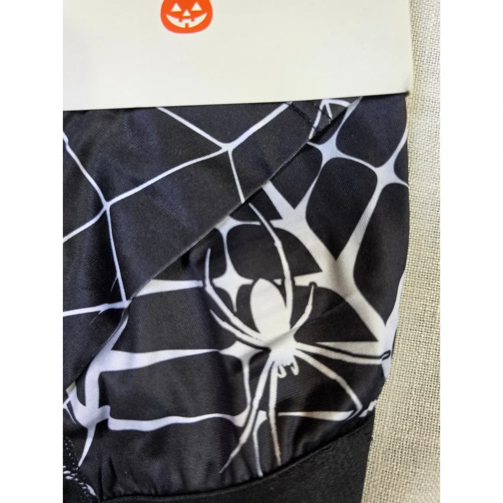 Special Thanks CultureFly Halloween Spider Web Boxer Shorts Black White Adult S